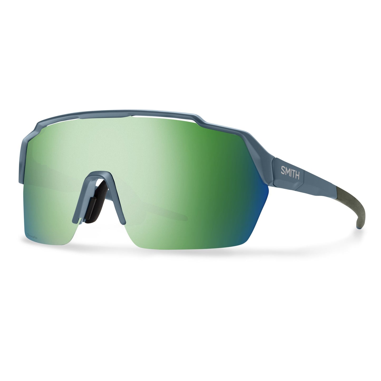 Smith Shift Split MAG Sunglasses Matte Stone Moss ChromaPop Green Mirror - Smith Sunglasses