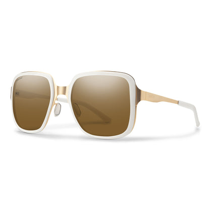 Smith Aveline Sunglasses White Gold Polarized Brown - Smith Sunglasses