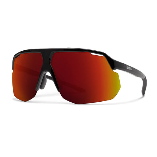 Smith Motive Sunglasses Black ChromaPop Red Mirror Sunglasses