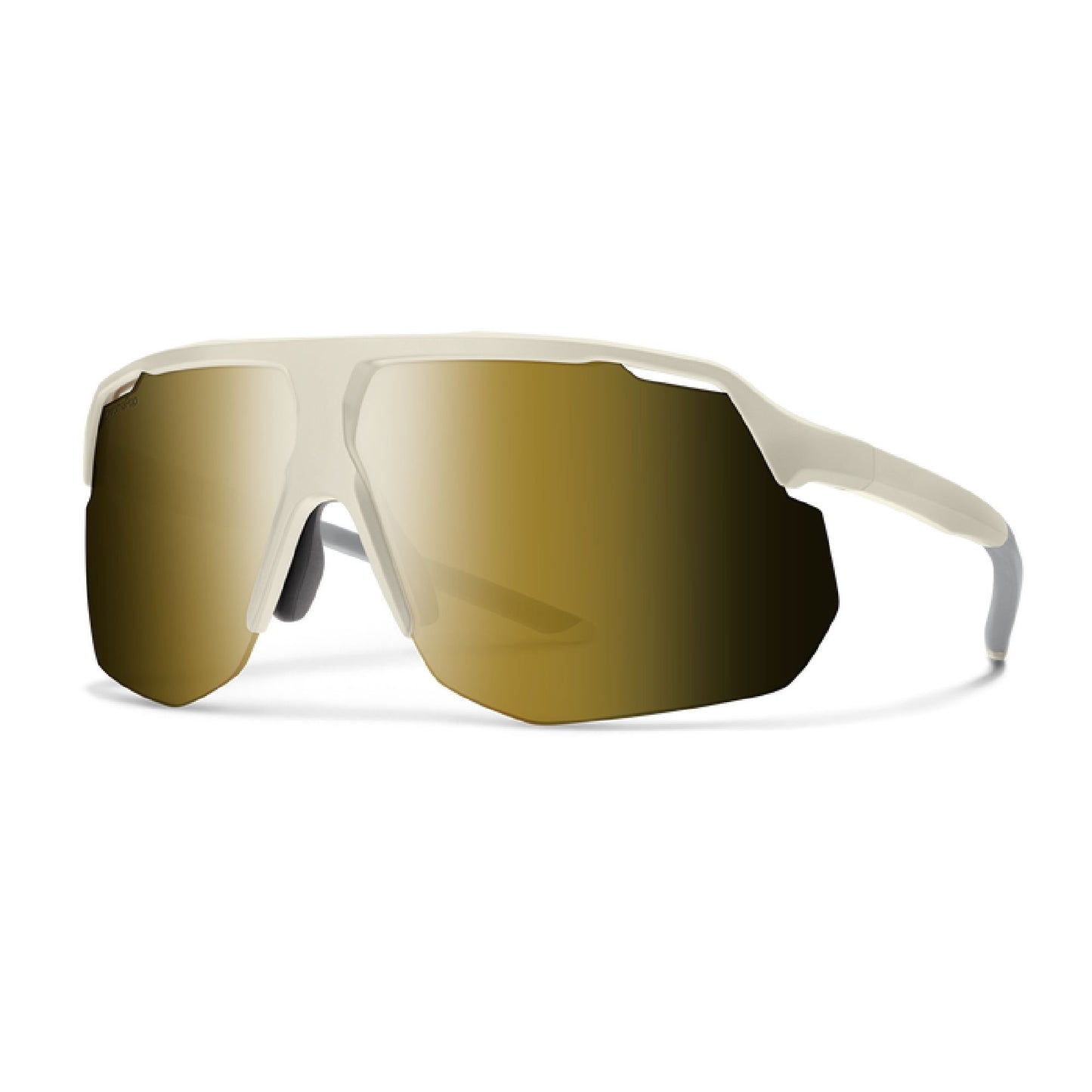 Smith Motive Sunglasses Matte Bone ChromaPop Black Gold Mirror Sunglasses