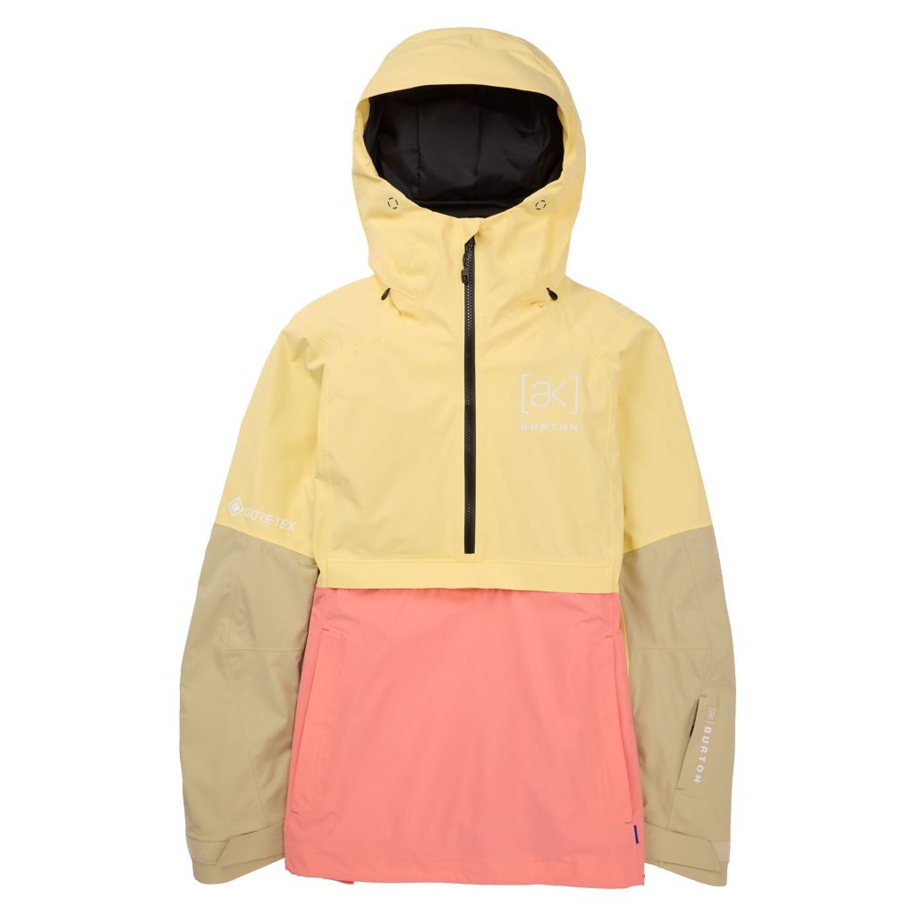 Women's Burton [ak] Kimmy GORE-TEX 2L Anorak Jacket Buttermilk/Reef Pink/Mushroom Snow Jackets