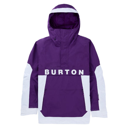 Men's Burton Frostner 2L Anorak Jacket Imperial Purple Stout White - Burton Snow Jackets