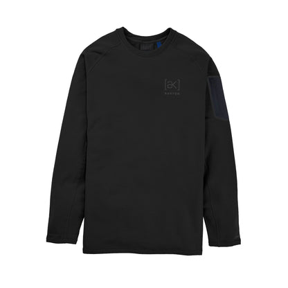 Men's Burton [ak] Baker Power Stretch Fleece Crewneck True Black - Burton Insulators & Fleece