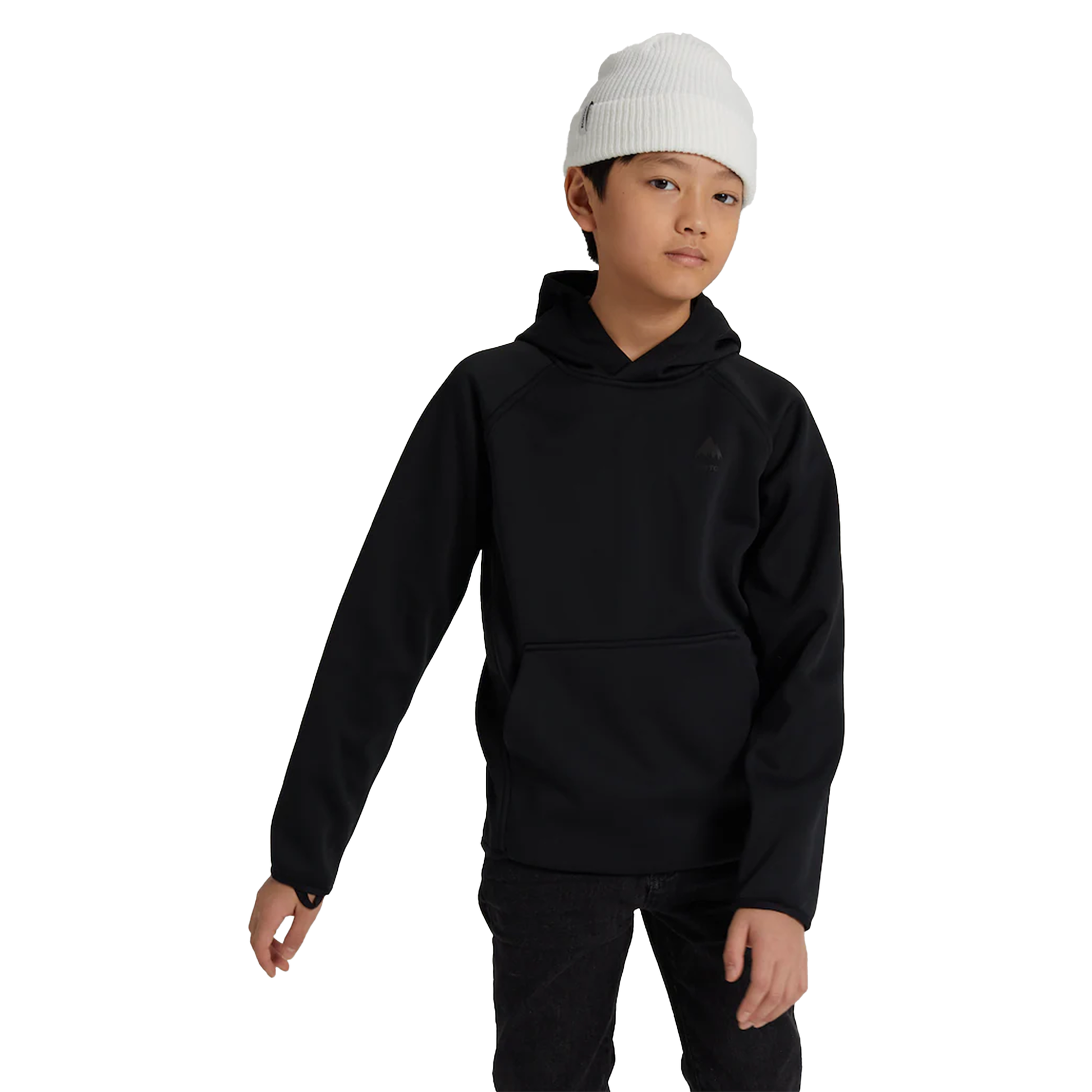 Kids' Burton Crown Weatherproof Pullover Fleece True Black Insulators & Fleece