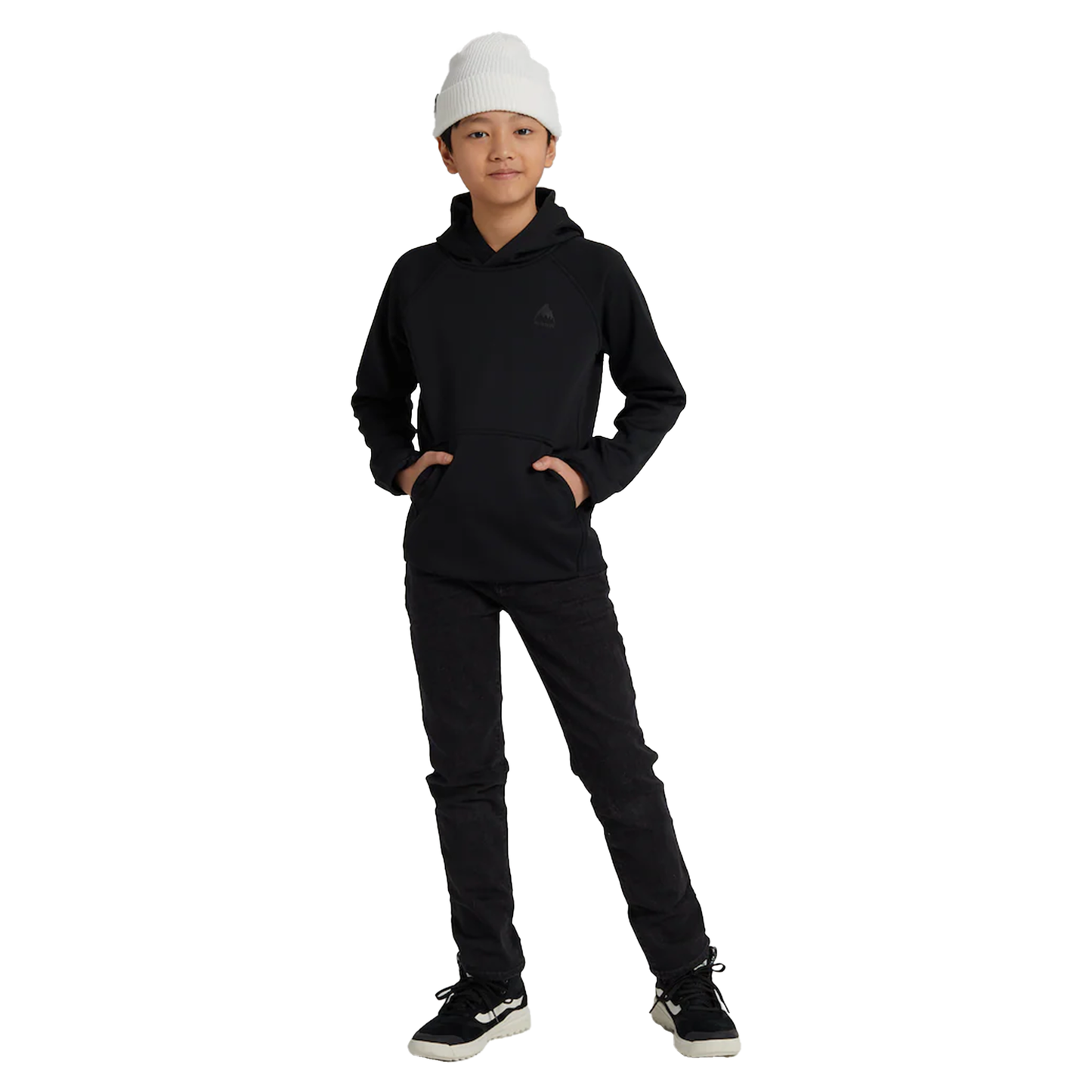 Kids' Burton Crown Weatherproof Pullover Fleece True Black Insulators & Fleece
