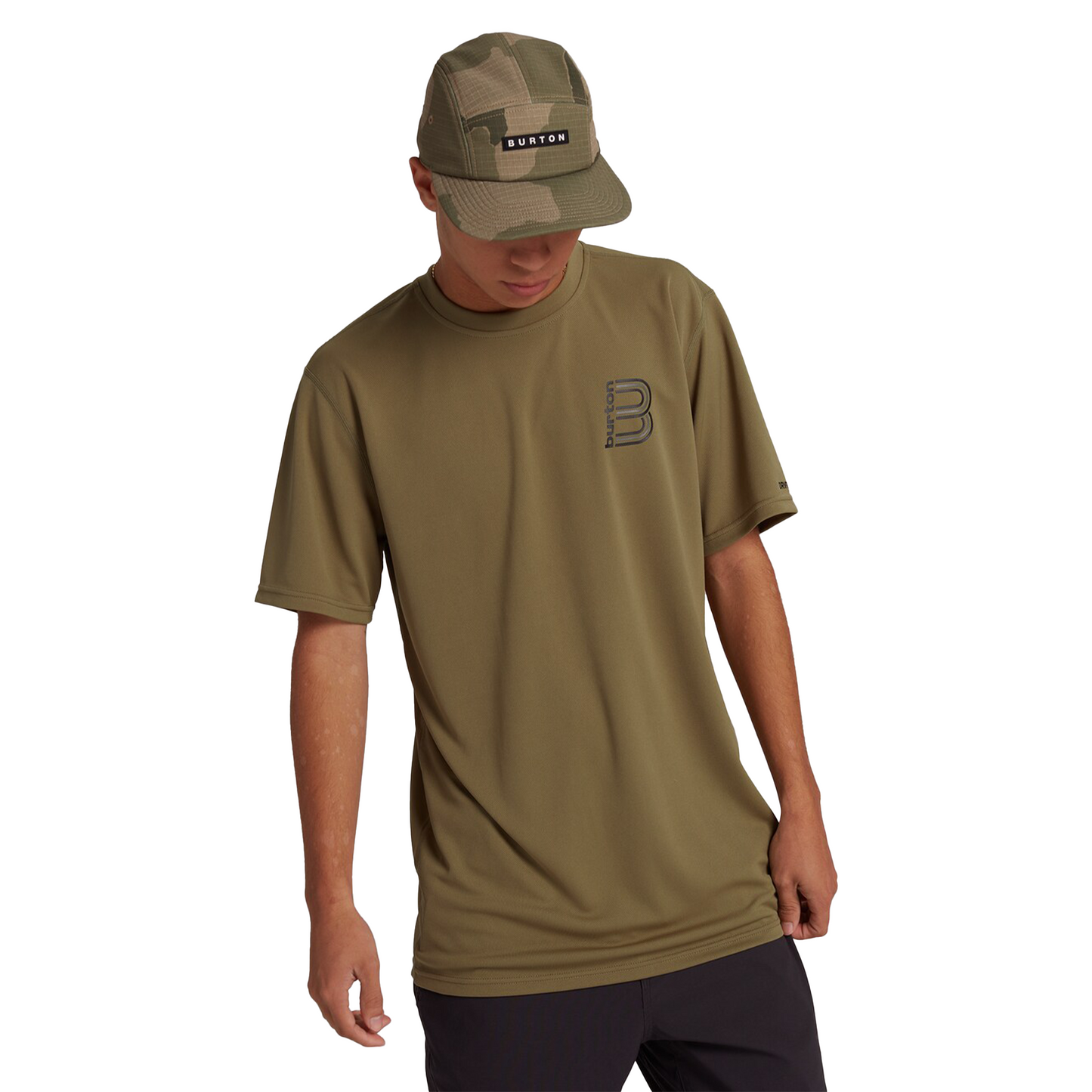 Men's Burton Multipath Short Sleeve T-Shirt Martini Olive XS - Burton SS Shirts