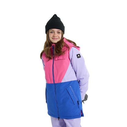 Girls' Burton Khione 2L Jacket Fuchsia Fusion Supernova Amparo Blue - Burton Snow Jackets