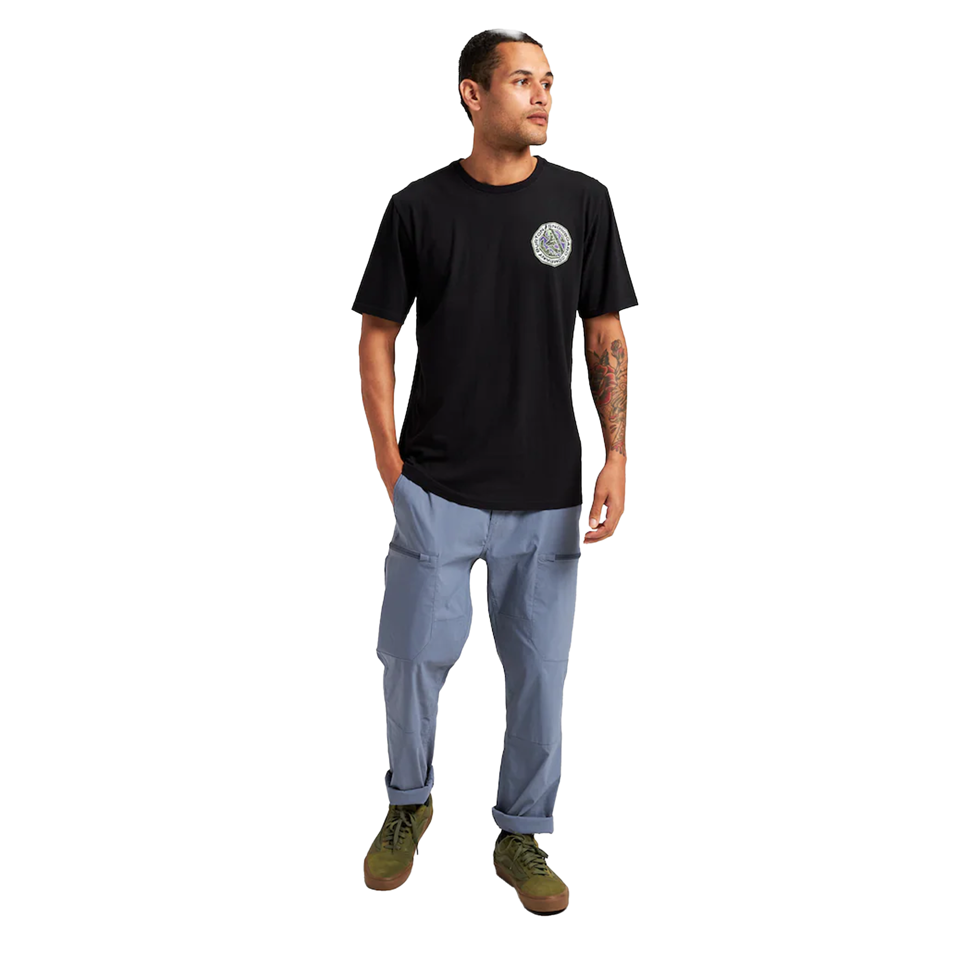 Men's Burton Hinesburg Short Sleeve T-Shirt True Black SS Shirts