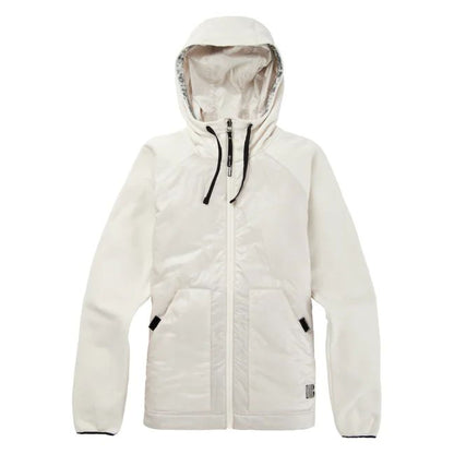 Women's Burton Amora Hybrid Full-Zip Fleece Silver Birch M - Burton Insulators & Fleece