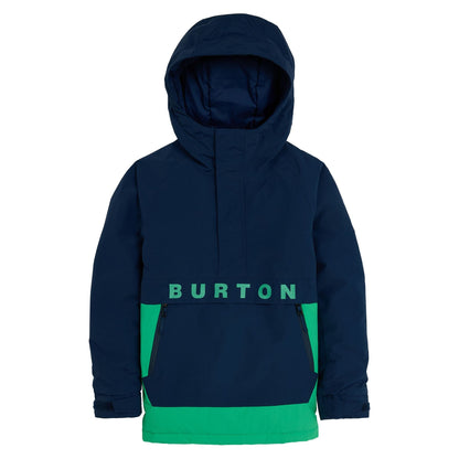 Kids' Burton Frostner 2L Anorak Jacket Dress Blue Galaxy Green - Burton Snow Jackets