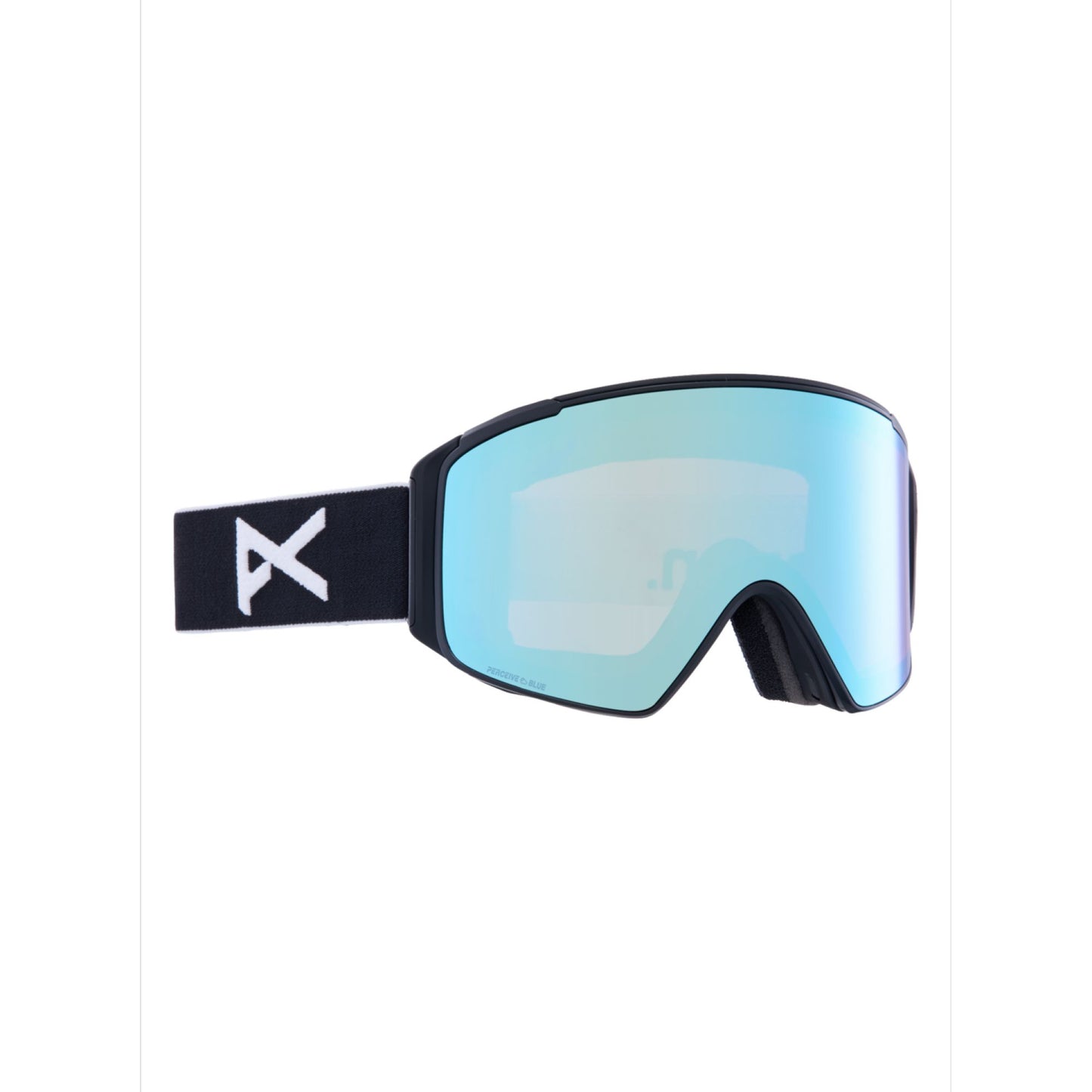 Anon M4S Cylindrical Low Bridge Goggles + Bonus Lens Black Perceive Variable Blue - Anon Snow Goggles