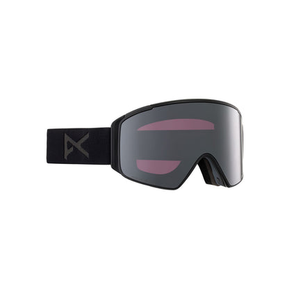 Anon M4S Cylindrical Low Bridge Goggles + Bonus Lens Smoke Perceive Sunny Onyx - Anon Snow Goggles