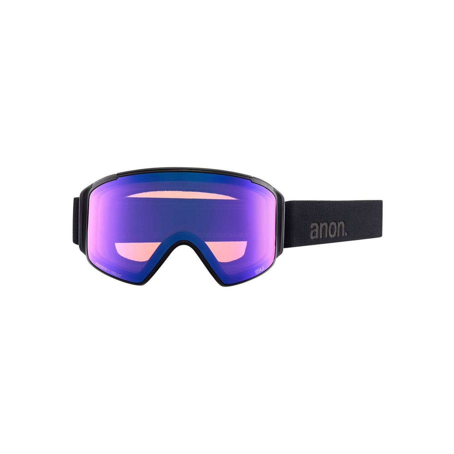 Anon M4S Cylindrical Low Bridge Goggles + Bonus Lens Smoke Perceive Sunny Onyx - Anon Snow Goggles