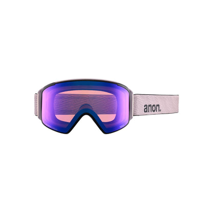 Anon M4S Cylindrical Low Bridge Goggles + Bonus Lens Elderberry Perceive Sunny Onyx - Anon Snow Goggles