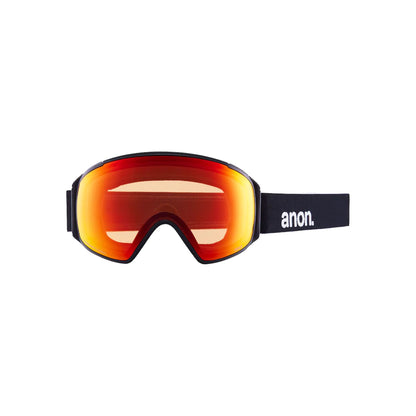 Anon M4S Toric Low Bridge Goggles + Bonus Lens Black Perceive Sunny Red - Anon Snow Goggles