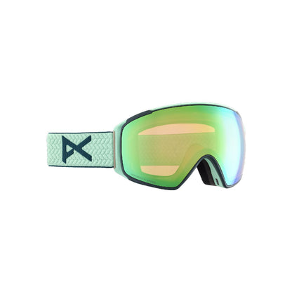 Anon M4S Toric Goggles + Bonus Lens + MFI face mask Powder Mint Perceive Variable Green - Anon Snow Goggles