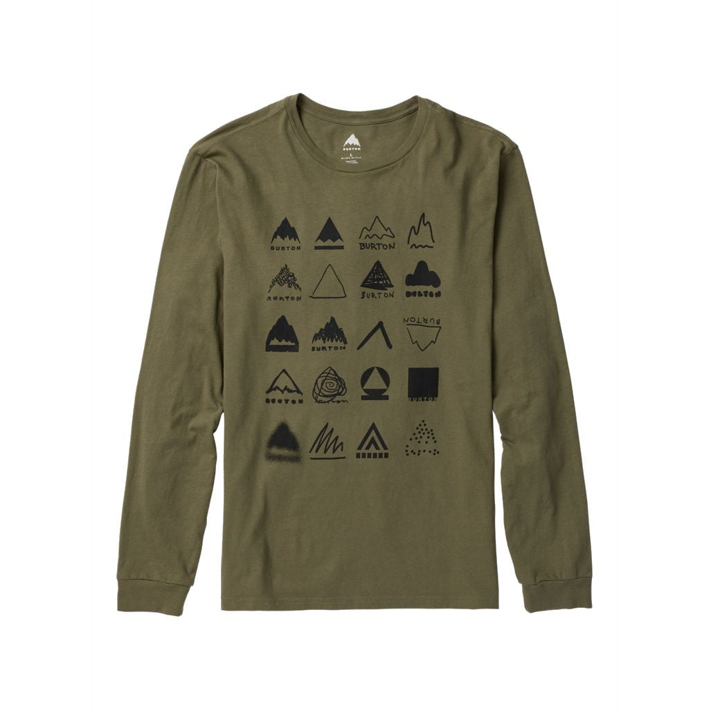 Men's Burton Mistbow Long Sleeve T-Shirt Forest Moss - Burton LS Shirts