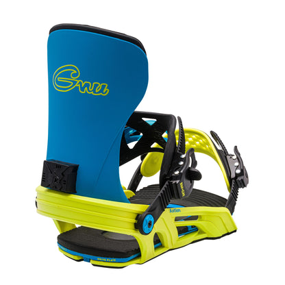 Bent Metal Axtion Snowboard Bindings Blue Green - Bent Metal Snowboard Bindings