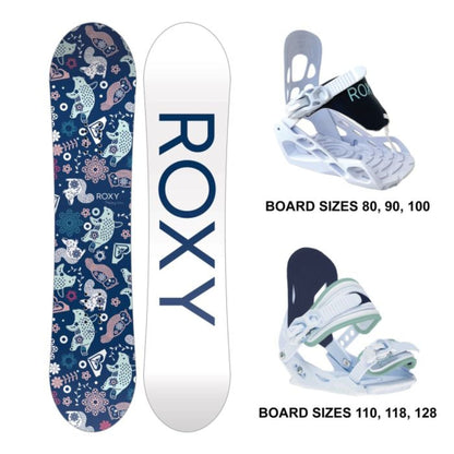 Roxy Youth Poppy Package Snowboard & Bindings - OpenBox 80 - Roxy Snowboards