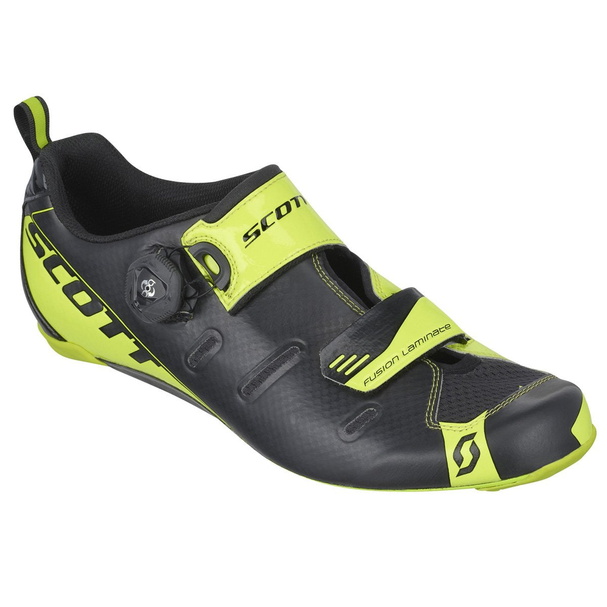 Scott Tri Carbon Shoe - Openbox Black Neon Yellow 43 - Scott Bike Shoes