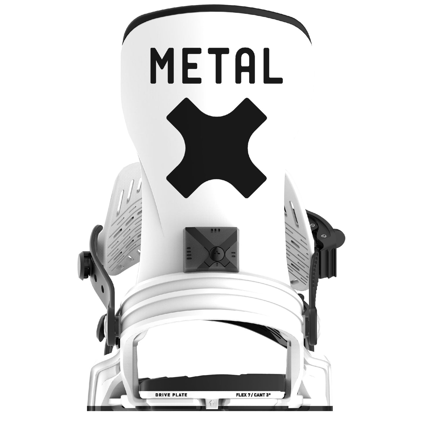 Bent Metal Axtion Snowboard Bindings White - Bent Metal Snowboard Bindings