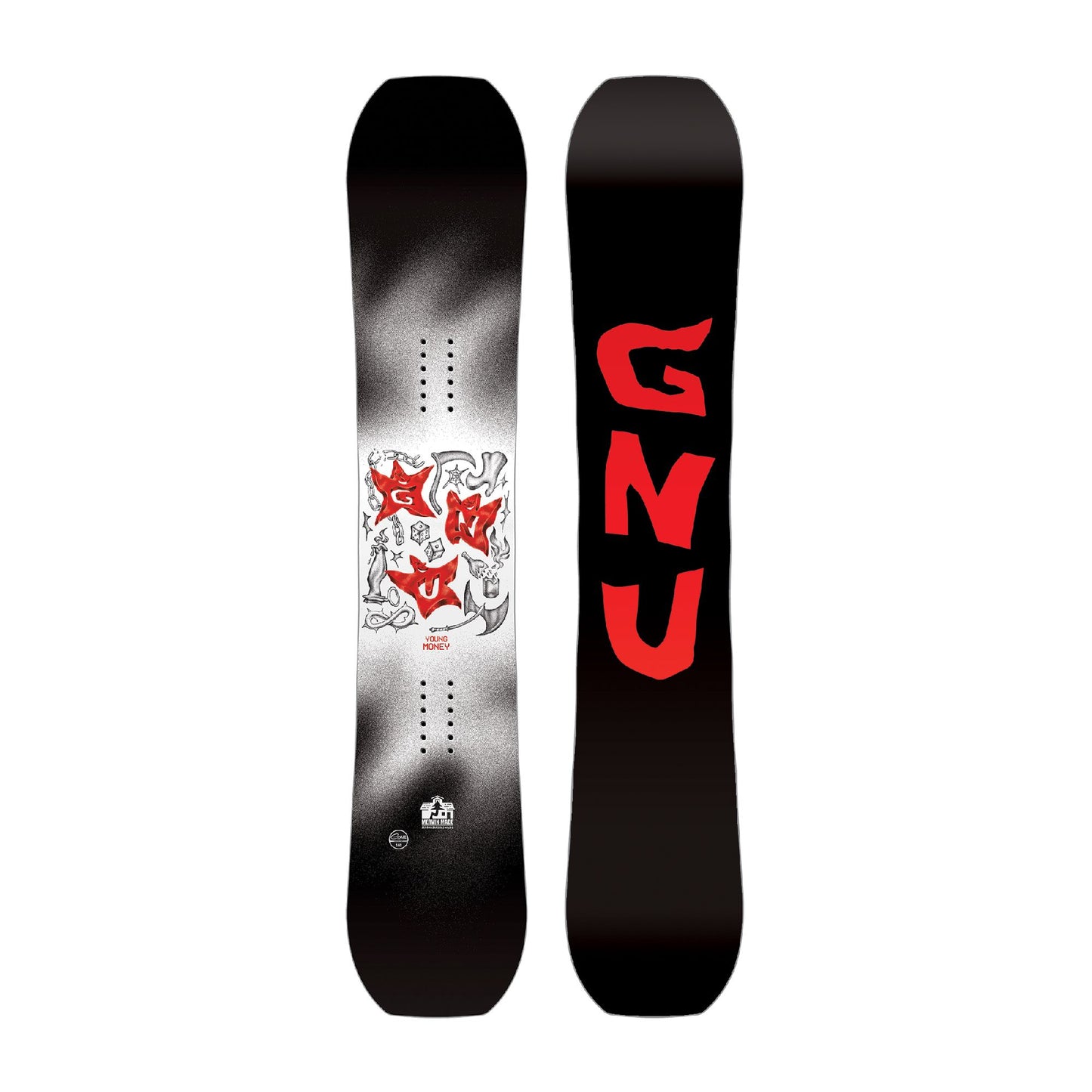 GNU Youth Young Money Snowboard 2025 140 Snowboards