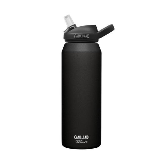 Camelbak eddy+ Stainless Steel filtered by LifeStraw 32oz Black OS Water Bottles & Hydration Packs