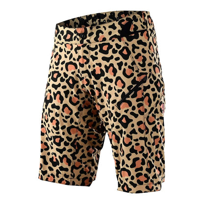 Troy Lee Designs Women's Lilium Shorts w/ Liner Leopard - Troy Lee Designs Bike Shorts