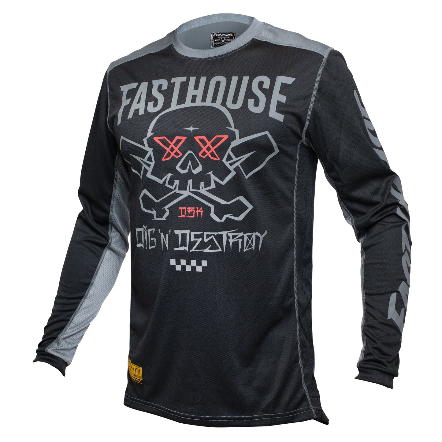 Fasthouse Grindhouse Twitch Jersey Red/Black Bike Jerseys