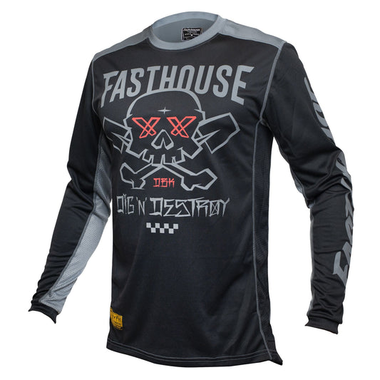 Fasthouse Grindhouse Twitch Jersey Red Black Bike Jerseys