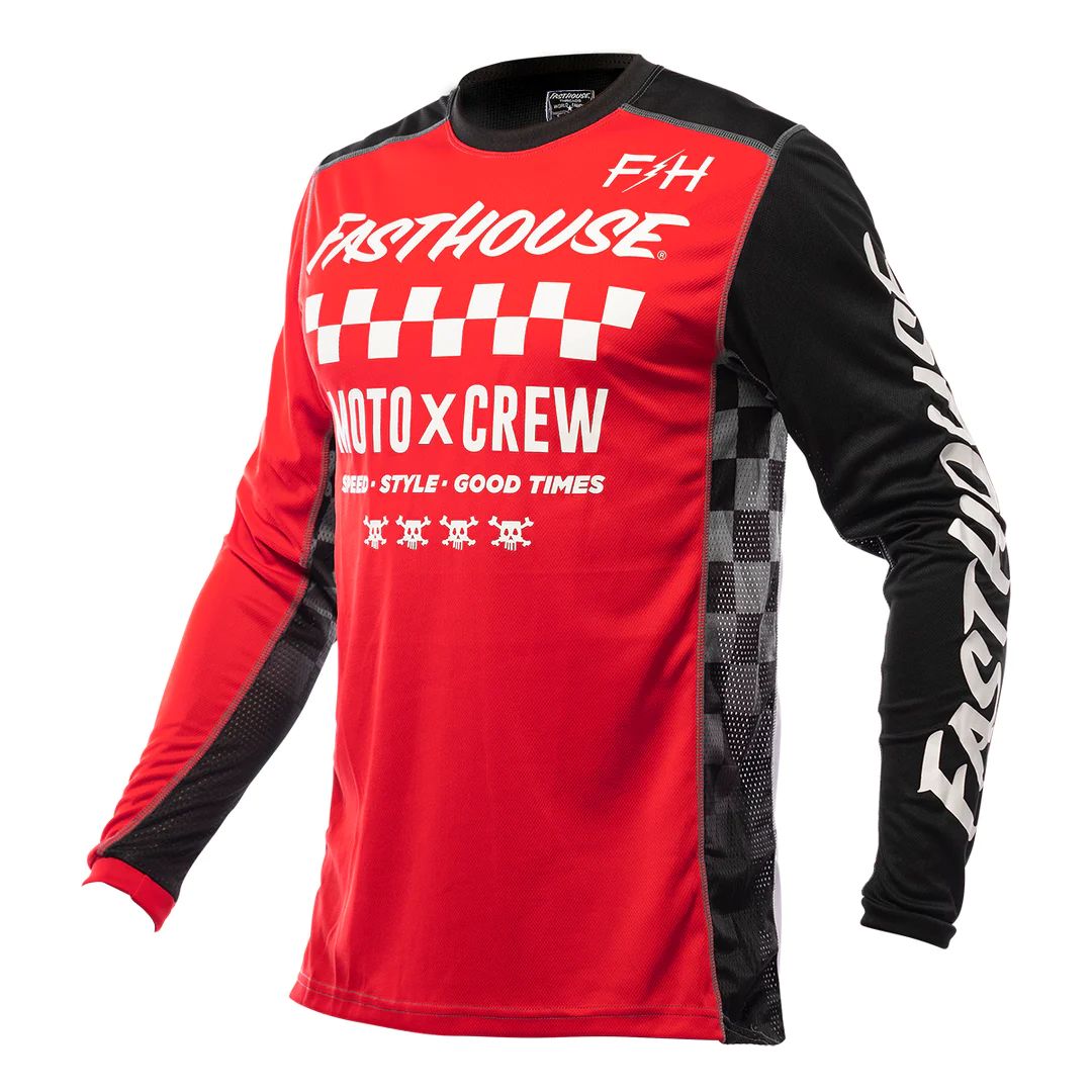 Fasthouse Grindhouse Alpha Jersey Red/Black Bike Jerseys