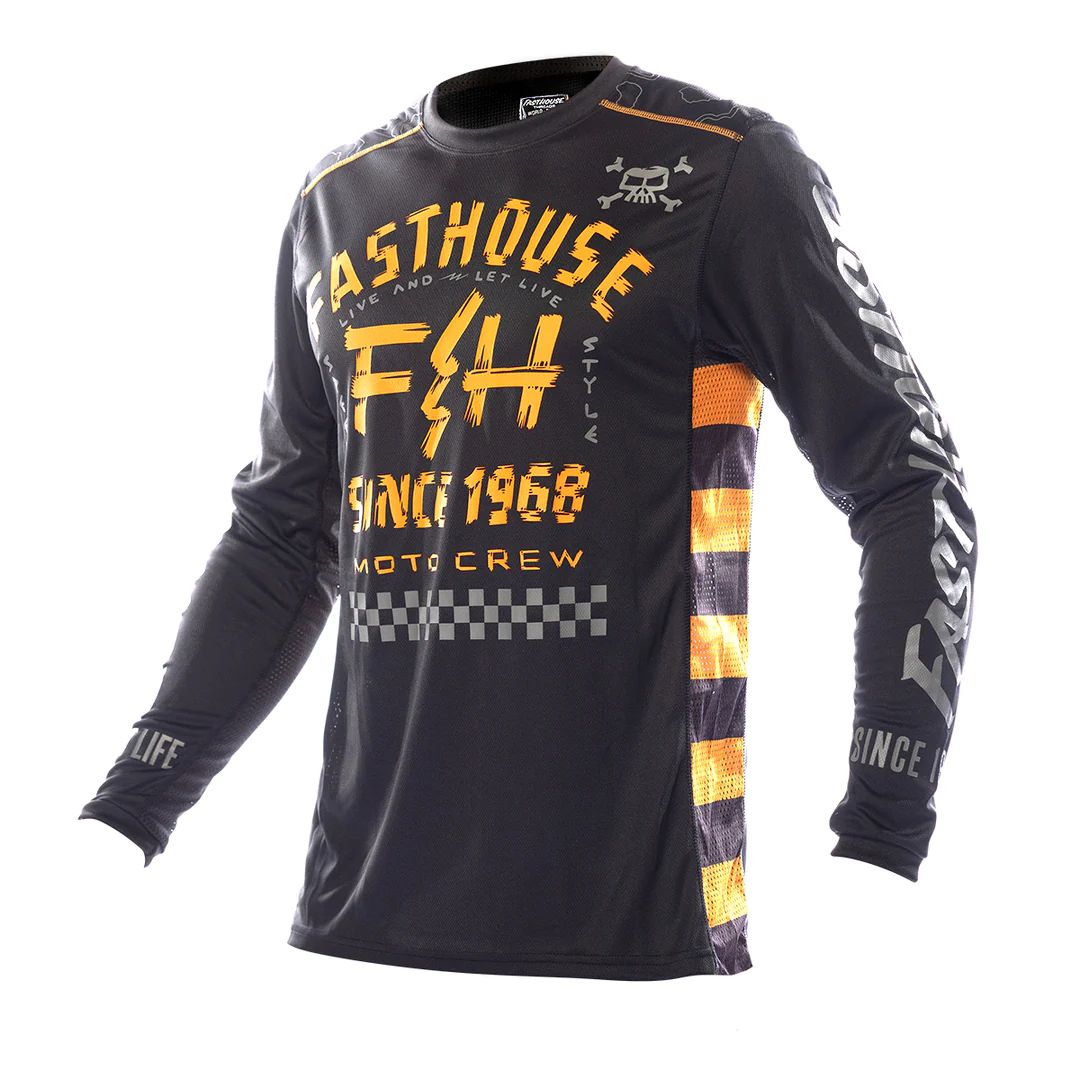 Fasthouse Off-Road Jersey Black/Amber Bike Jerseys