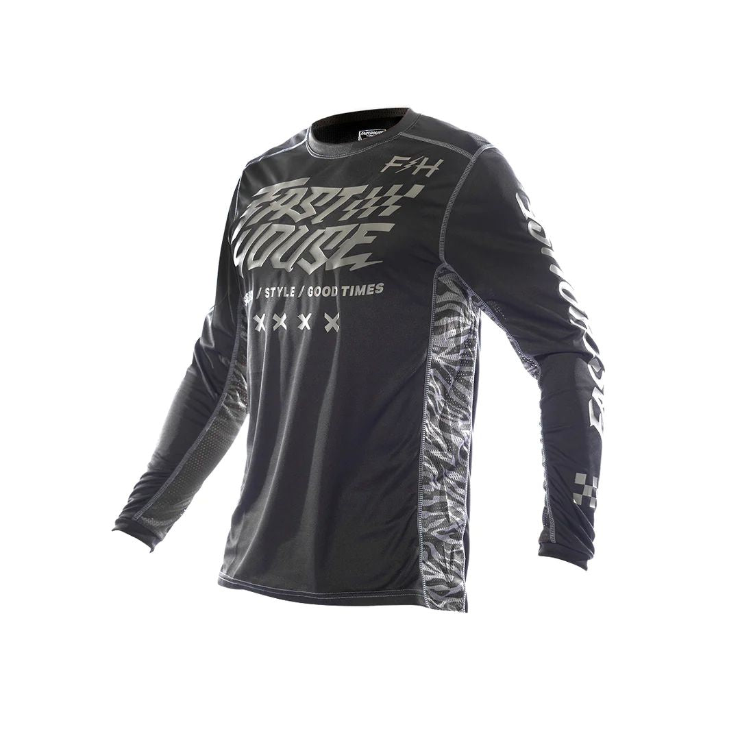 Fasthouse Youth Grindhouse Rufio Jersey Black - Fasthouse Bike Jerseys