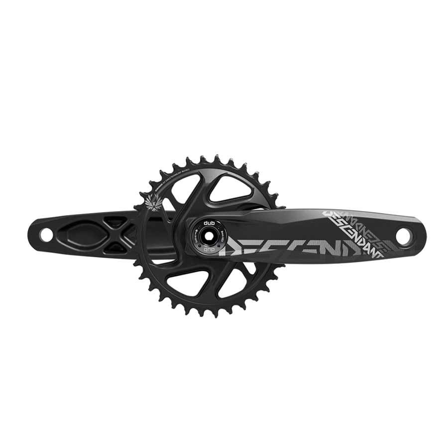 TruVativ Descendant All Downhill Crankset - 165mm 10/11-Speed 34t Direct Mount DUB Spindle Interface BLK B1 - TruVativ Cranksets and Arms