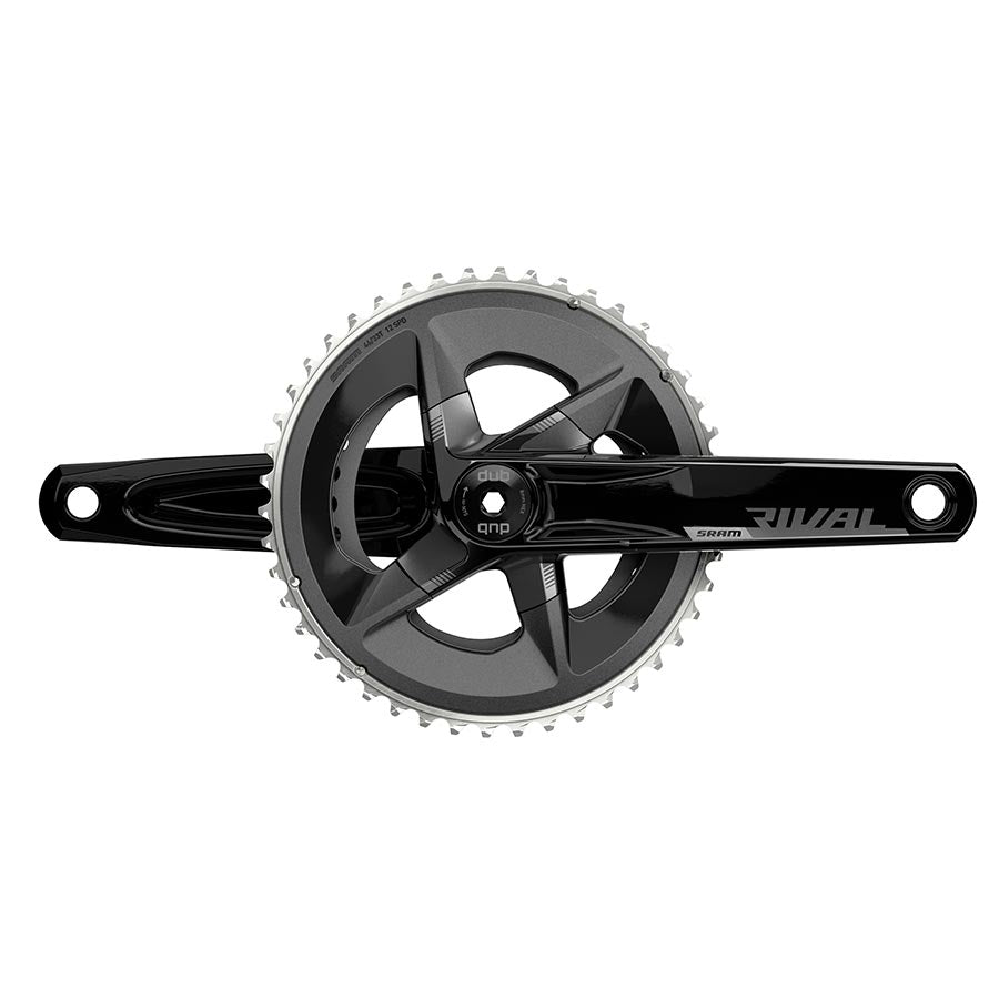 SRAM Rival AXS Crankset - 170mm 12-Speed 46/33t 107 BCD DUB Spindle  Interface BLK D1