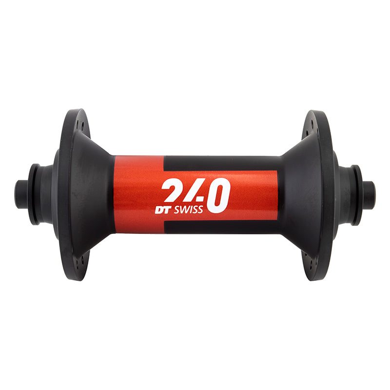 DT Swiss 240 Front Hub - QR x 100mm Black/Red 24H - DT Swiss Front Hub