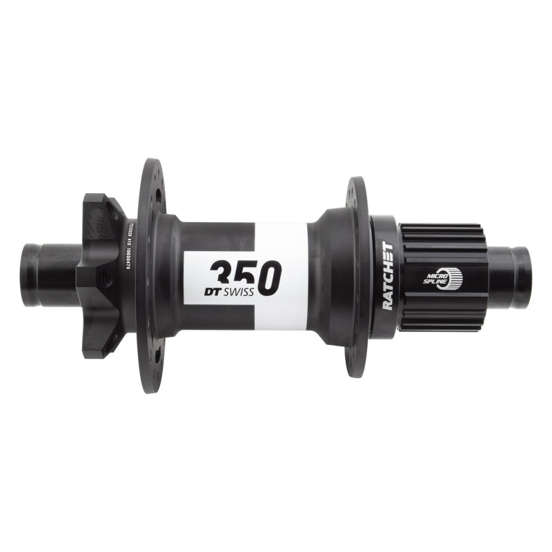 DT Swiss 350 Rear Hub - 12 x 148mm 6-Bolt Micro Spline Black 32H 36pt - DT Swiss Rear Hub