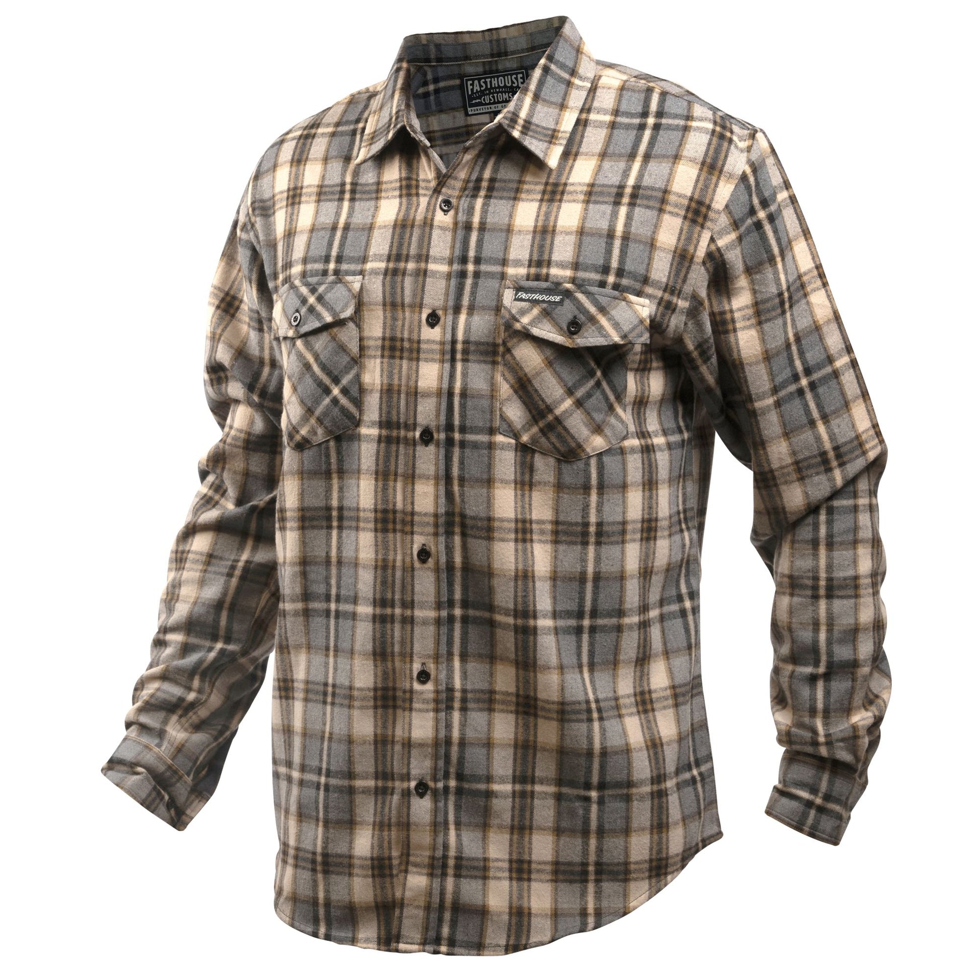 Fasthouse Saturday Night Special Flannel Beige Flannels