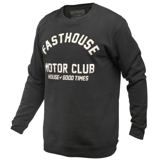Fasthouse Brigade Crew Neck Pullover Black Sweatshirts & Hoodies