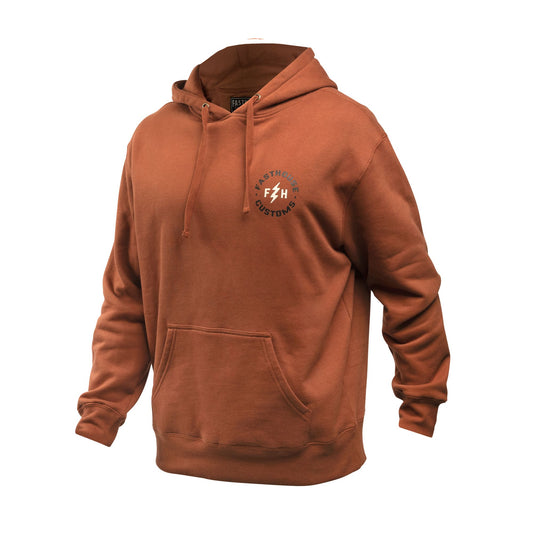 Fasthouse Youth Easy Rider Hooded Pullover Rust Sweatshirts & Hoodies