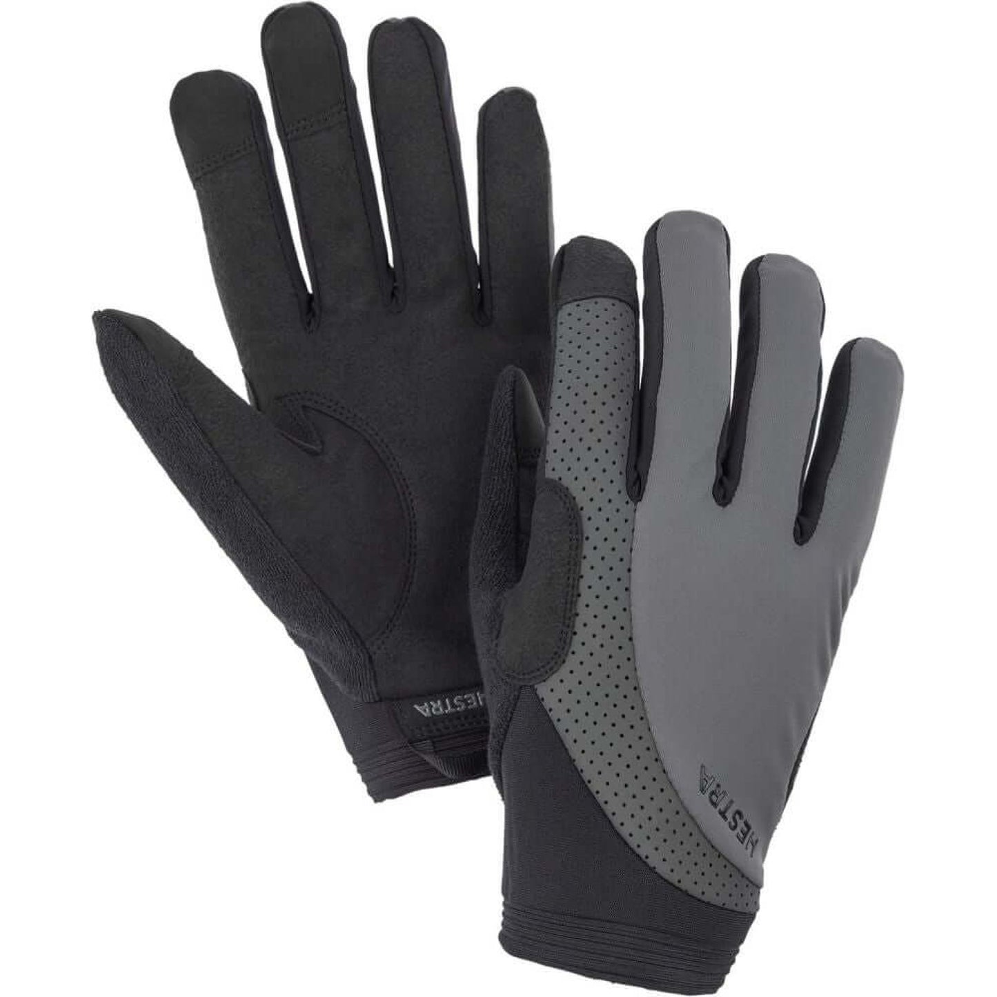 Hestra Apex Reflective Long Glove Dark Grey Bike Gloves