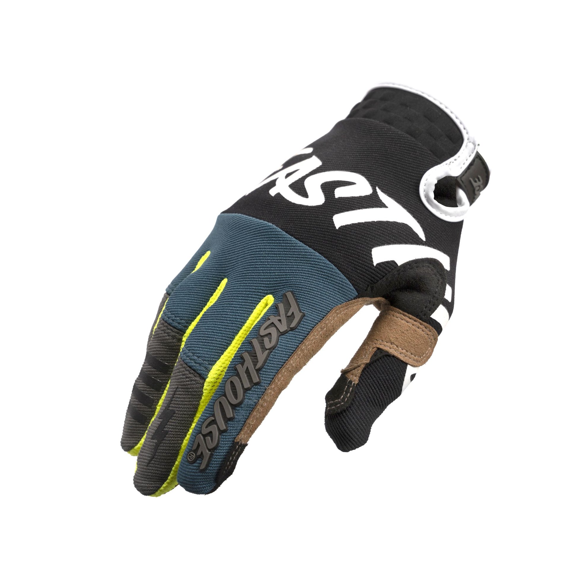 Fasthouse Youth Speed Style Glove Sector - Black/Indigo Bike Gloves