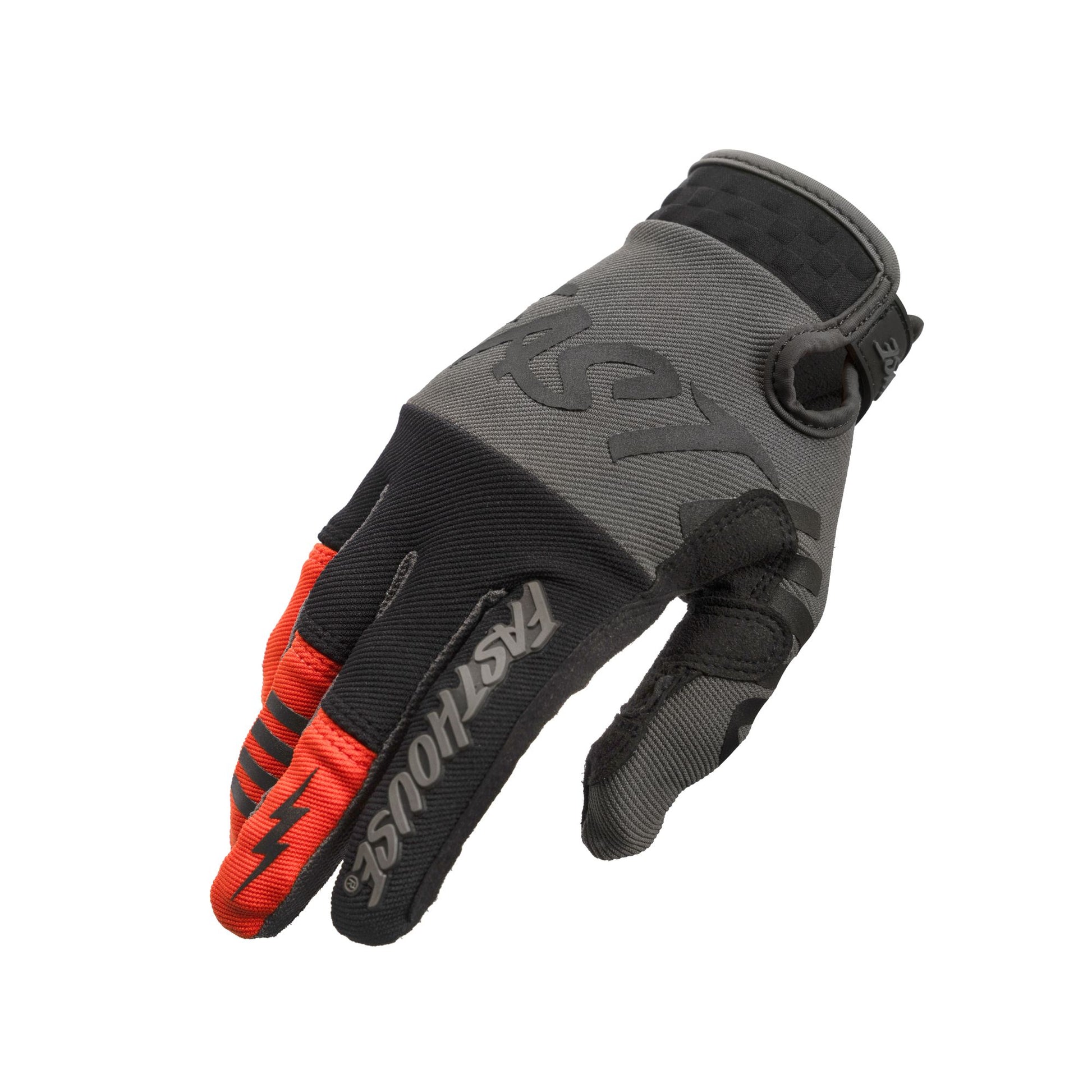 Fasthouse Youth Speed Style Glove Sector - Gray Black Bike Gloves
