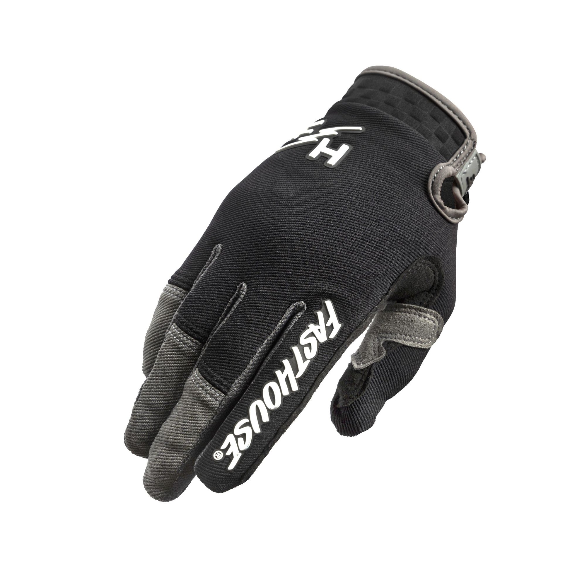 Fasthouse Youth Speed Style Glove Black Gray Bike Gloves