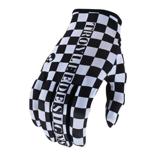 Troy Lee Designs Flowline Glove Checkers White Black XXL Bike Gloves