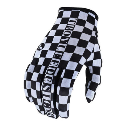 Troy Lee Designs Flowline Glove Checkers White Black XXL - Troy Lee Designs Bike Gloves