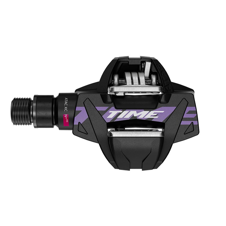 Time ATAC XC 6 Pedals - Dual Sided Clipless Composite 9/16" Black/Purple B1 - TIME Pedals