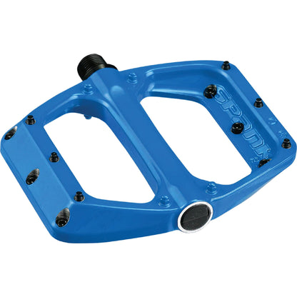 Spank Spoon DC Pedals Bright Blue 100x105mm - Spank Pedals