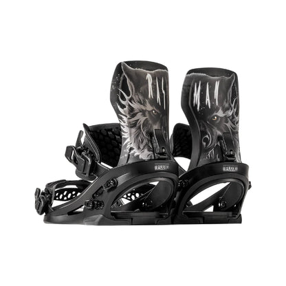 Flux XF Snowboard Binding Natural Wood - Flux Snowboard Bindings