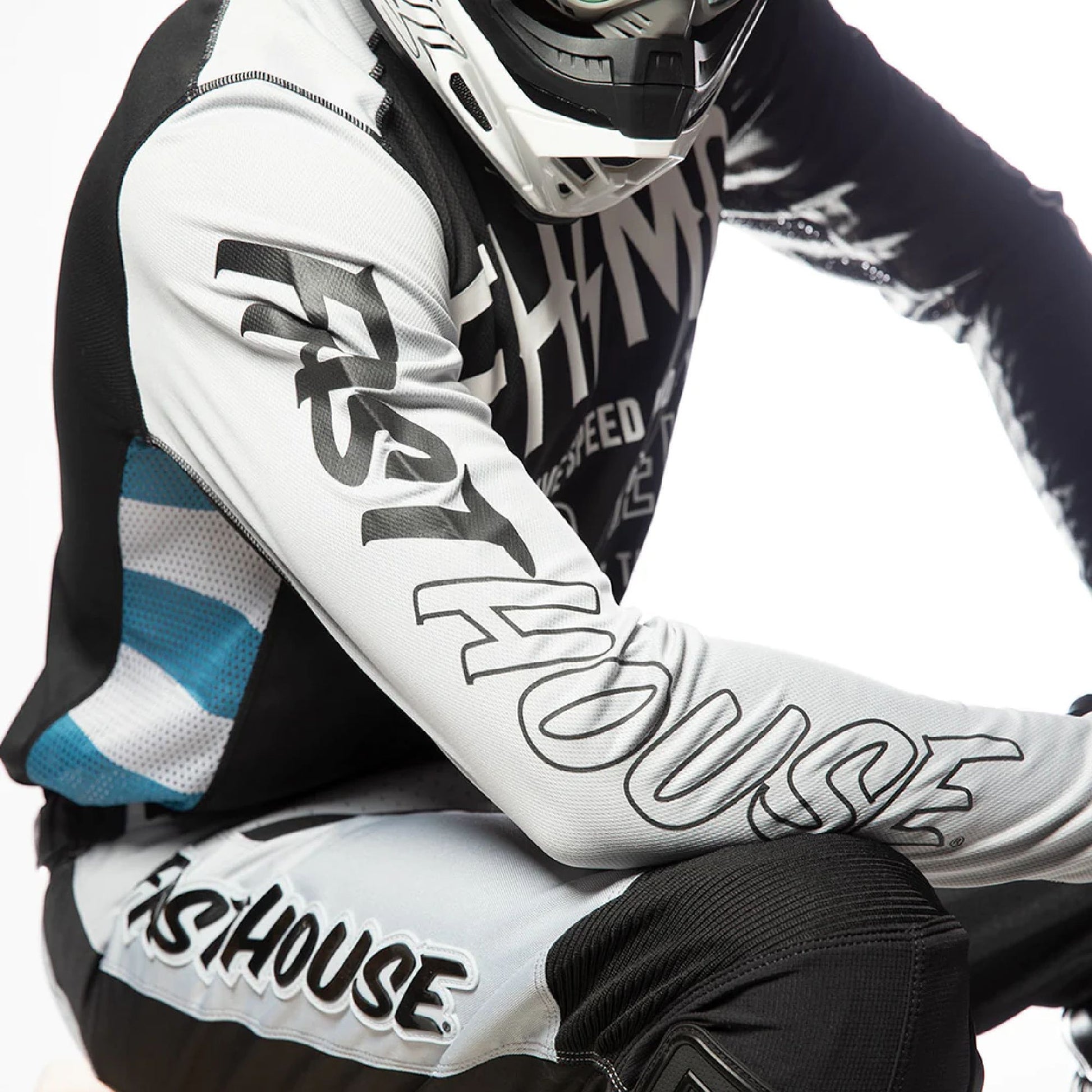 Fasthouse Grindhouse Cypher Jersey Black/Silver Bike Jerseys